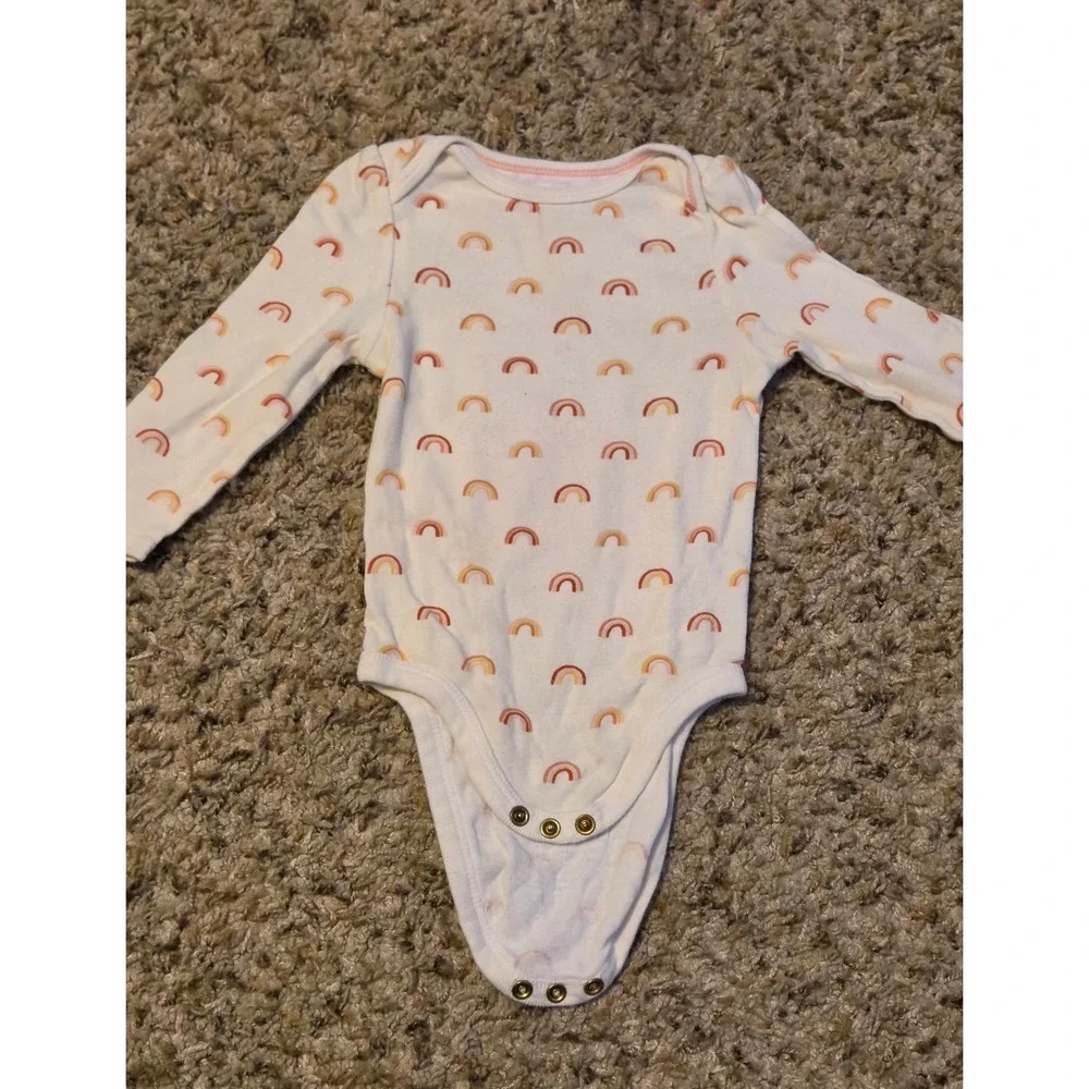 Bundle Of 7 Bodysuits Baby Size 9-12/12  Months Cloud Island/Gerber/Carters